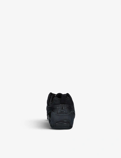 Shop Balenciaga Drive Mesh And Woven Mid-top Trainers In Black