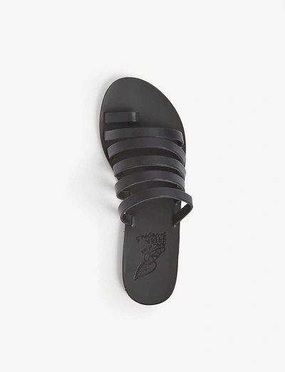 Shop Ancient Greek Sandals Niki Multi-strap Leather Sandals In Black