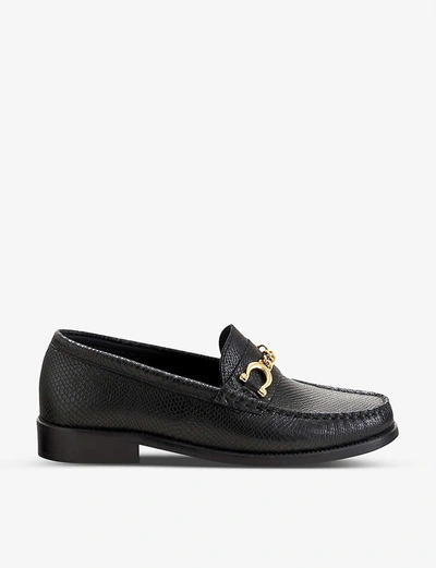 Shop Claudie Pierlot Amalice Leather Loafers