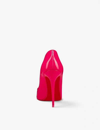 Shop Christian Louboutin Hot Chick 100 Patent/lining Magnifique/l In Lin Magnifique