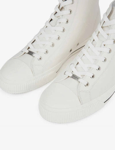 Shop The Kooples High-top Canvas Trainers