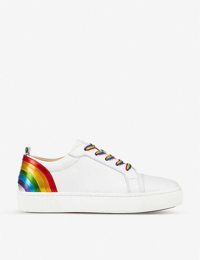 Christian Louboutin Arkenspeed Flat Calf/arc En Ciel Bianco/ In  Bianco/multi+1 | ModeSens