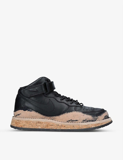 Shop Peterson Stoop Nike Air Force 1 Leather Shoes In Black