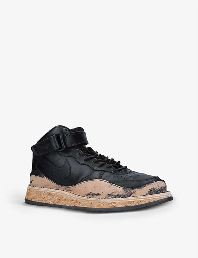 Shop Peterson Stoop Nike Air Force 1 Leather Shoes In Black