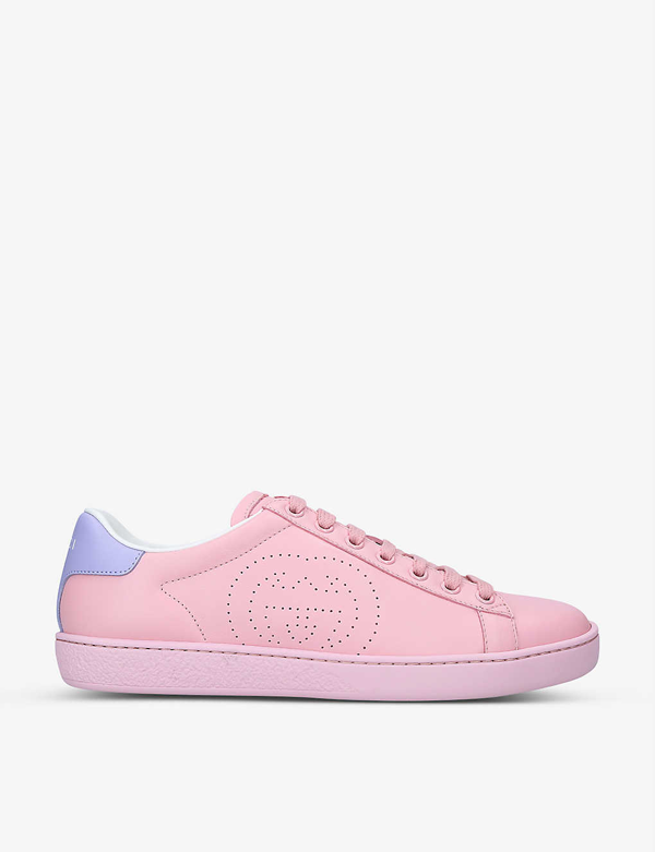 gucci new ace leather trainers