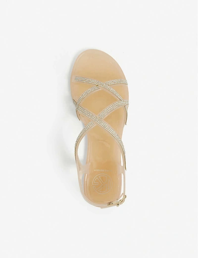 Shop Kg Kurt Geiger Regain Diamanté Jelly Flat Sandals