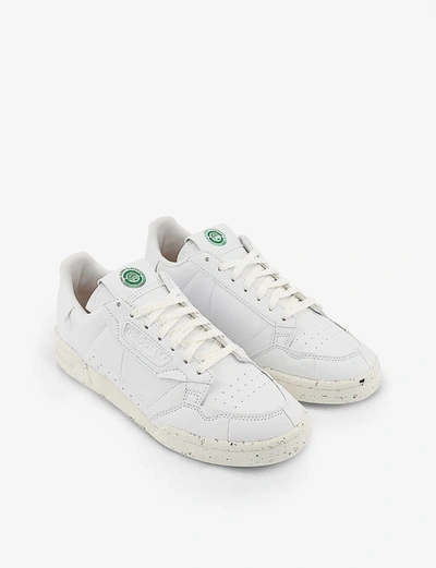 Shop Adidas Originals Continental 80 Vegan-leather Trainers In White Off White Green Su