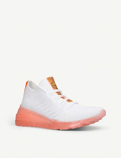 Shop Steve Madden Cello Knitted Trainers In Orange