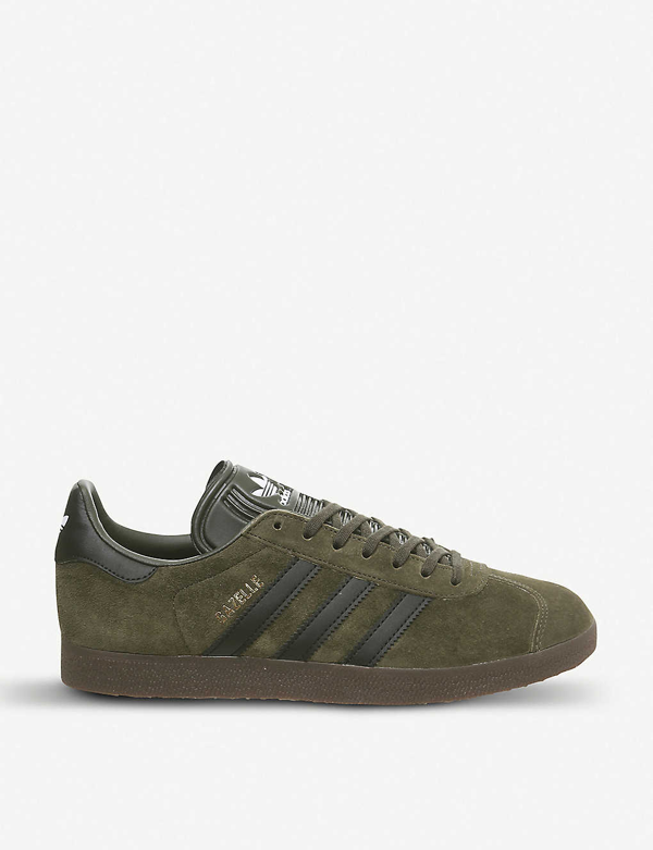 Adidas Originals Gazelle Suede Trainers In Night Cargo Black | ModeSens