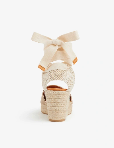 Shop Lk Bennett Sarah Ribbon-fastening Suede Espadrilles