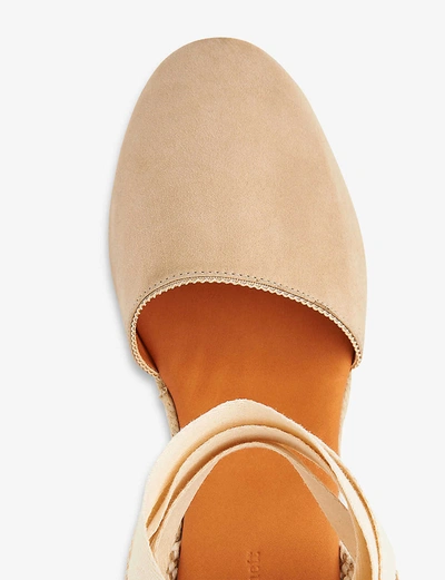 Shop Lk Bennett Sarah Ribbon-fastening Suede Espadrilles