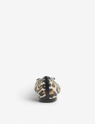 Shop Lk Bennett Kara Leopard-print Woven Pumps In Nat-natural Leopard