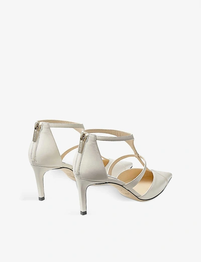 Shop Jimmy Choo Saoni 65 Leather Courts In Latte
