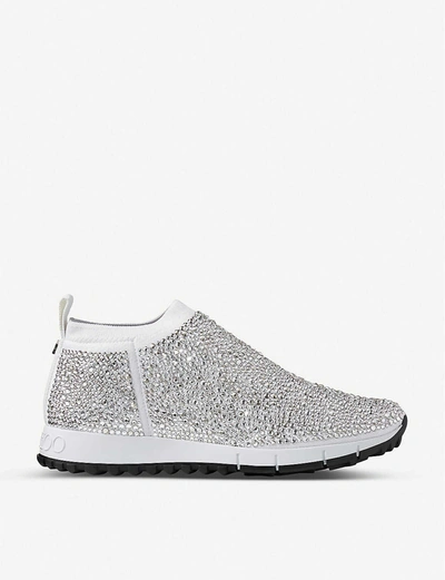 Shop Jimmy Choo Norway Knitted Lurex Trainers