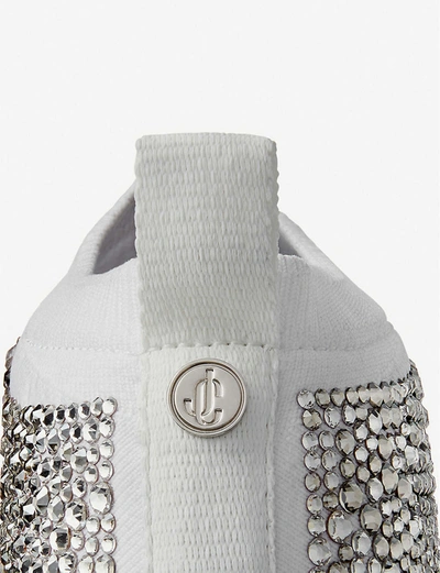 Shop Jimmy Choo Norway Knitted Lurex Trainers