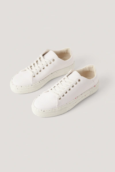 Shop Na-kd Reborn Recycled Canvas Trainers White