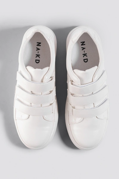 Shop Na-kd Velcro Sneakers White