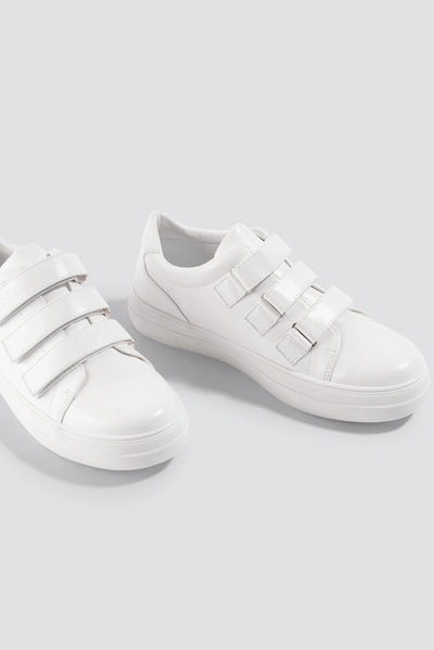 Shop Na-kd Velcro Trainers White