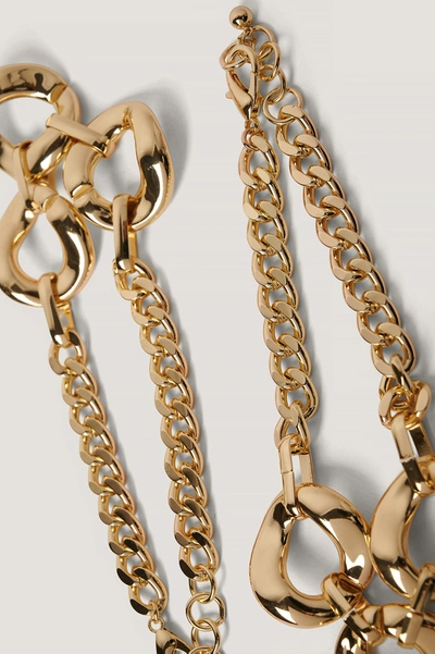 Shop Na-kd Chain Detailed Boot Anklets Gold