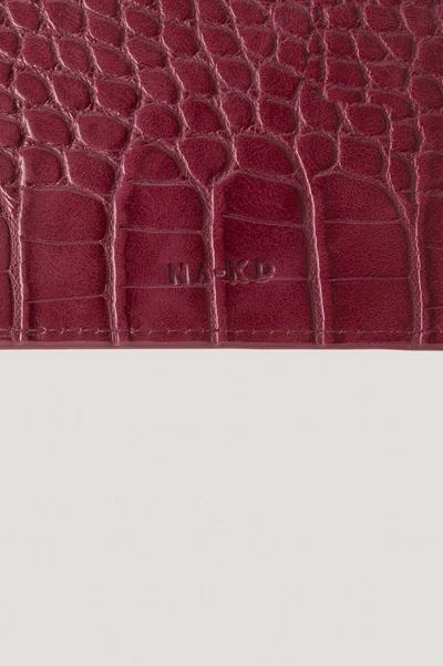 Shop Na-kd Quilted Card Holder - Red In Wine Red