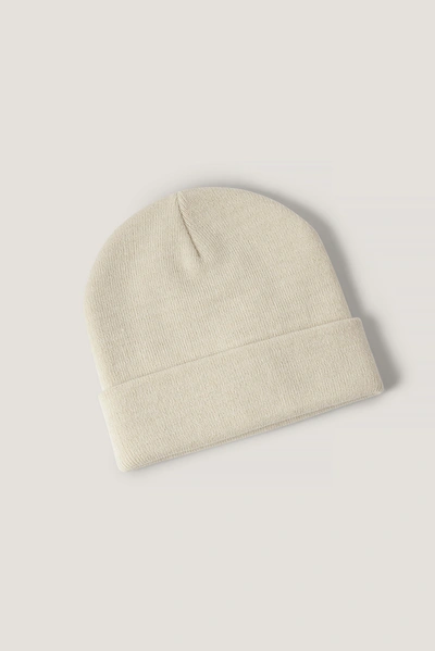 Shop Na-kd Reborn Basic Recycled Beanie - Offwhite