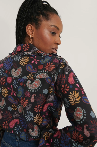 Shop Na-kd Paisley Printed Blouse - Multicolor In Black