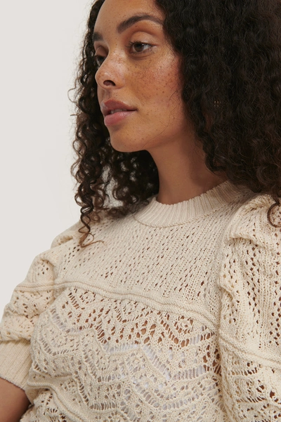 Shop Mango Shambala Sweater - Offwhite In Light Beige