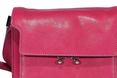 Shop Marni Soft Trunk Mini Shoulder Bag In Pink