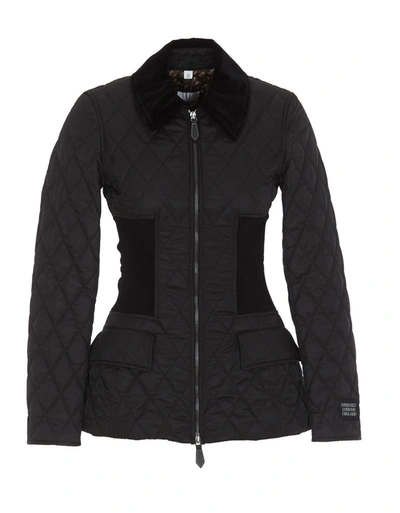 Shop Burberry Quilted Cinch In Black