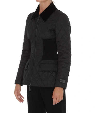 Shop Burberry Quilted Cinch In Black