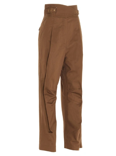 Shop Zimmermann Ladybeetle Buckle Pants In Brown