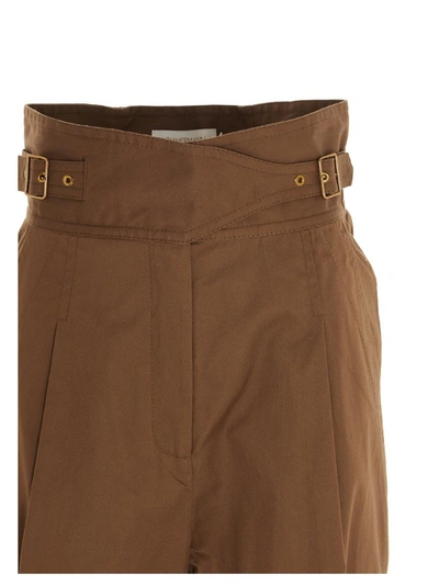 Shop Zimmermann Ladybeetle Buckle Pants In Brown
