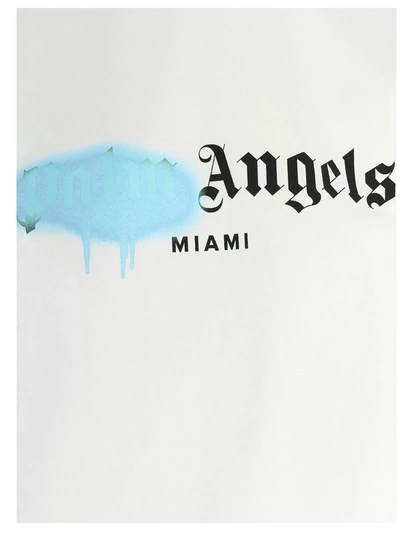 Shop Palm Angels Ibiza Sprayed T In White