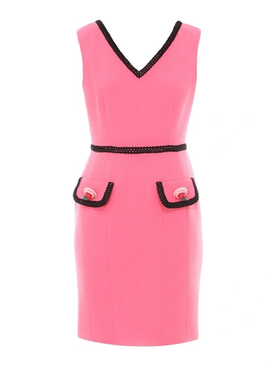 Shop Moschino Icing Button V In Pink