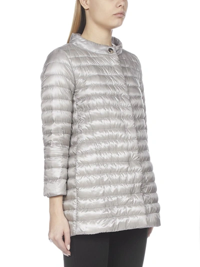 Shop Herno Ultralight Down Jacket In Grey