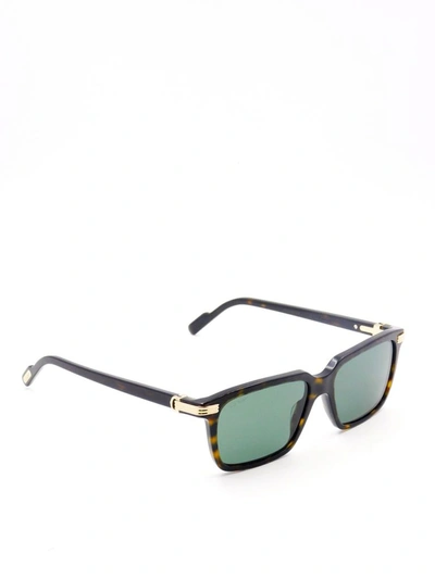 Shop Cartier Square Frame Sunglasses In Brown