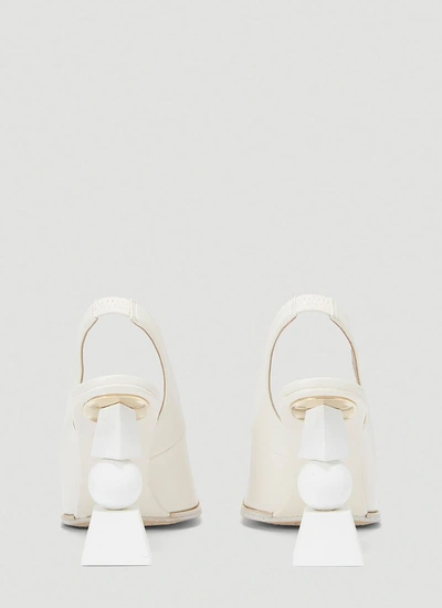 Shop Jacquemus Les Chaussures Valerie Geometric Pumps In White