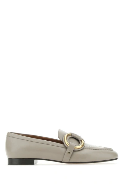 Shop Chloé Demi Loafers In Grey