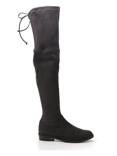 Shop Stuart Weitzman Lowland Over The Knee Boots In Grey