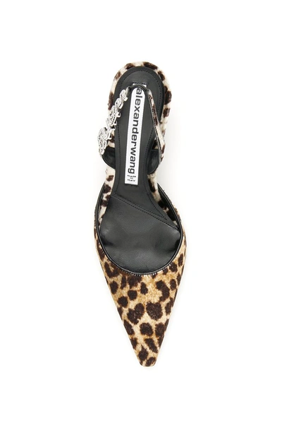 Shop Alexander Wang Leopard Print Slingback Pumps In Multi