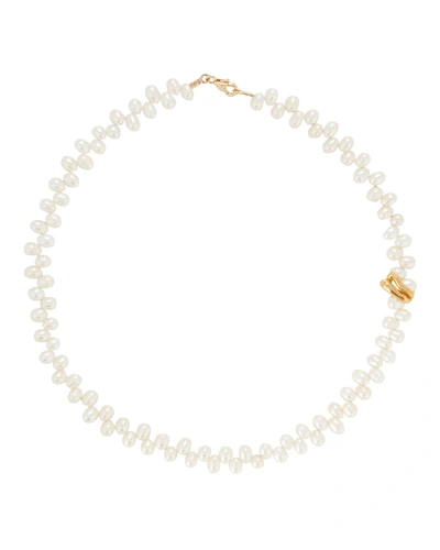 Shop Alighieri La Calliope Pearl Choker Necklace In White
