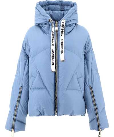 Shop Khrisjoy Women's Light Blue Polyester Down Jacket