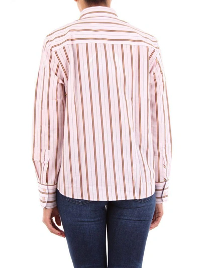 Shop Ps By Paul Smith Women's Pink Cotton Blouse