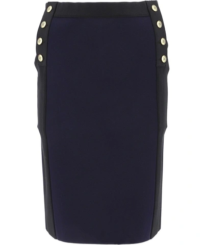 Shop Givenchy Women's Blue Viscose Skirt