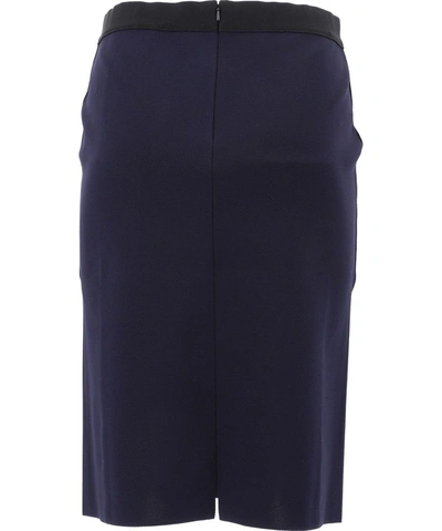 Shop Givenchy Women's Blue Viscose Skirt