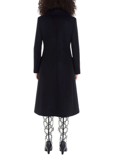 Shop Gucci Women's Black Wool Coat