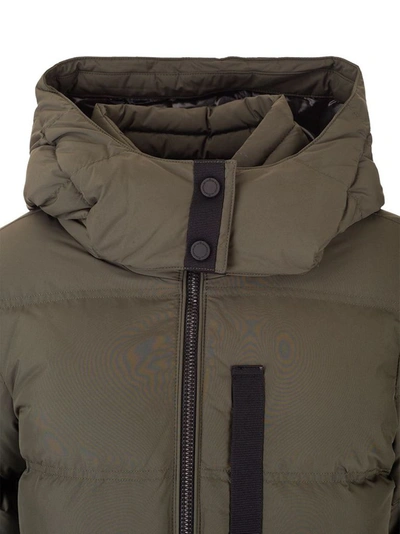 Shop Moose Knuckles Women's Green Polyester Down Jacket