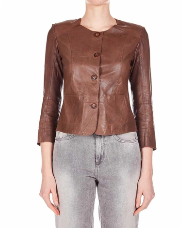 Shop Bully Women's Brown Outerwear Jacket