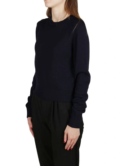 Shop Jil Sander Women's Blue Wool Sweater