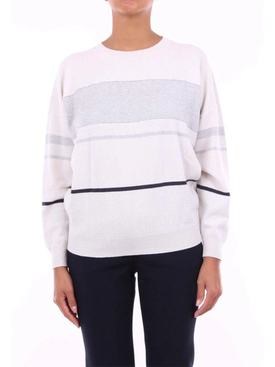 Shop Peserico Women's White Wool Jumper